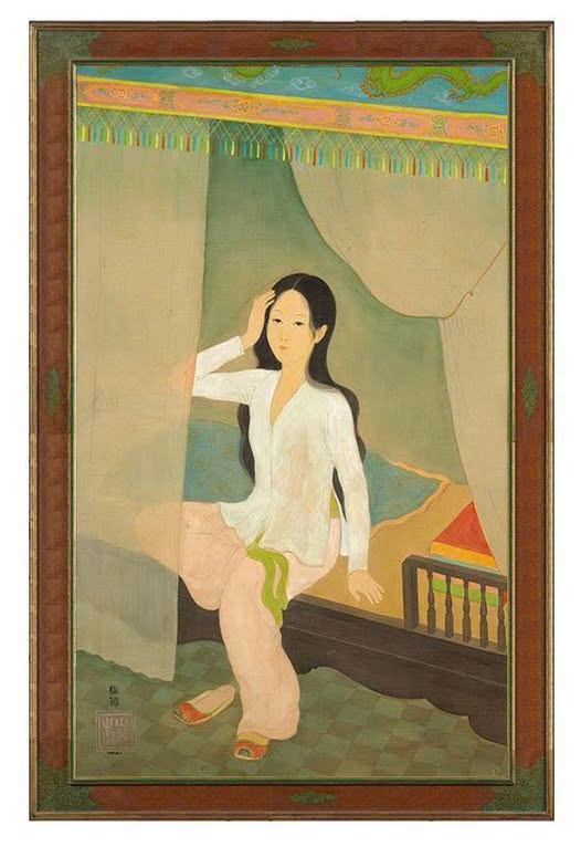 MAI TRUNG THỨ “THIẾU NỮ BUỔI SỚM CHẢI TÓC” 1941