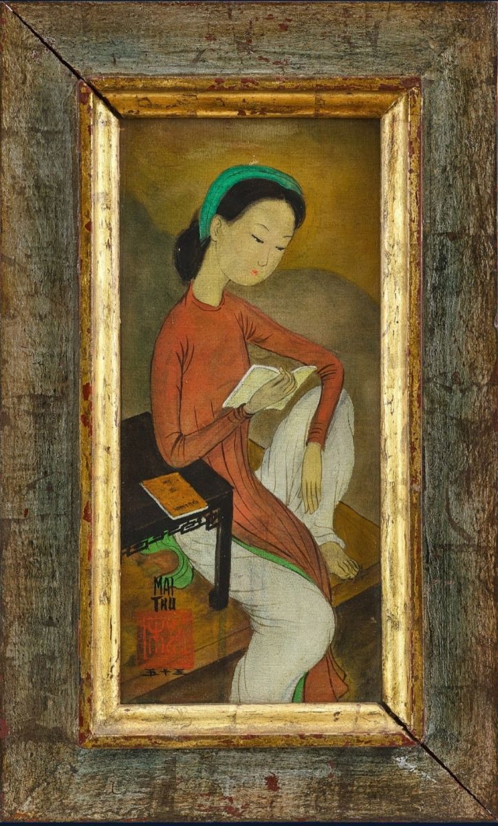 MAI TRUNG THỨ – “LADY READING” (1955): DÁNG THIẾU NỮ VÀ VẺ ĐẸP TRẦM TƯ 
