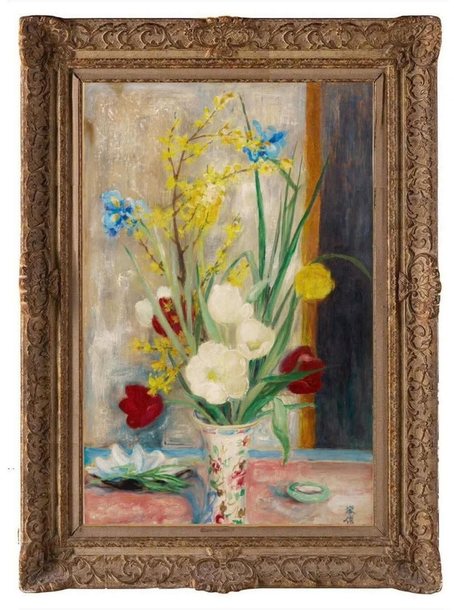 LÊ PHỔ – “BOUQUET DE FLEURS DANS UN VASE”: SẮC HOA RỰC RỠ TRONG NGHỆ THUẬT THẬP NIÊN 1950