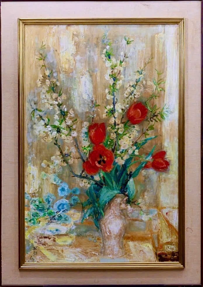 TULIP ĐỎ LÊ PHỔ – TÁC PHẨM TĨNH VẬT HIẾM GẶP, TINH TẾ VÀ NỔI BẬT