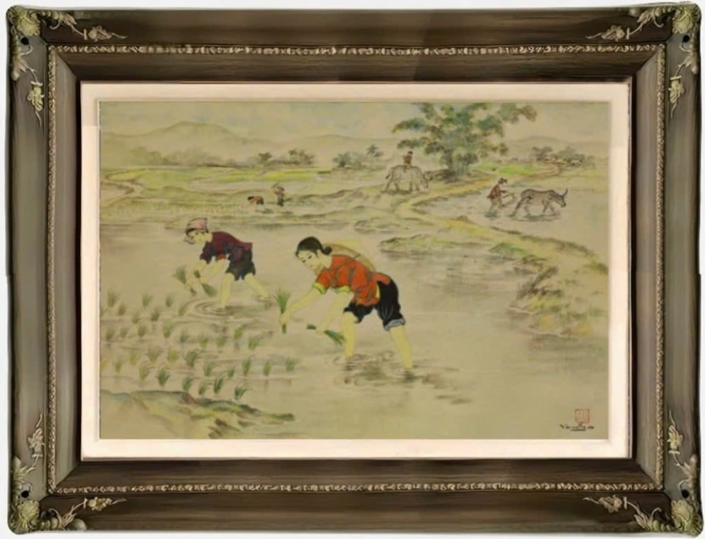 HỌA SĨ TRẦN VĂN THỌ (1917–2004) – “CẤY LÚA”