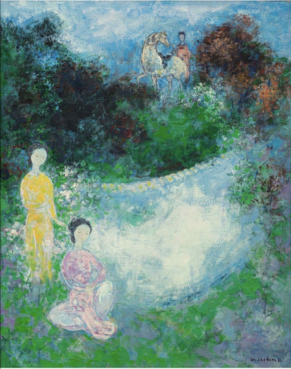 VU CAO ĐÀM (1908–2000) – HAI CHỊ EM (LES DEUX SŒURS / THE TWO SISTERS) VU CAO ĐÀM (1908–2000) – HAI CHỊ EM (LES DEUX SŒURS / THE TWO SISTERS)