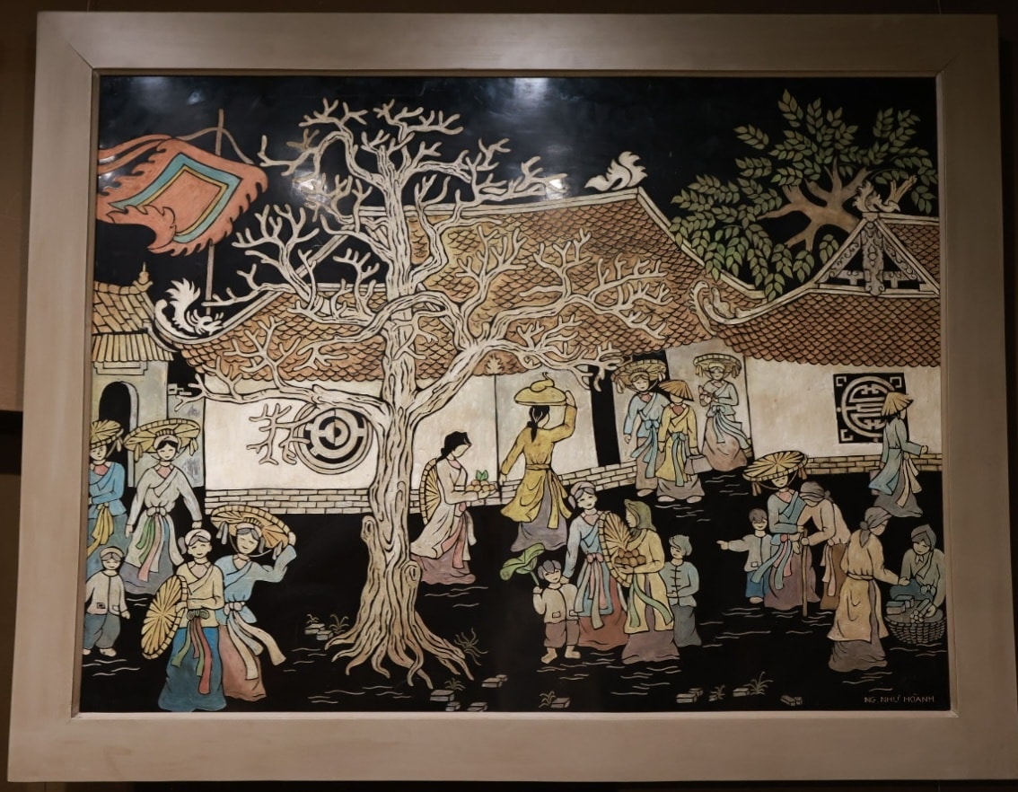 HỌA SĨ NGUYỄN NHƯ HOÀNH – NGƯỜI THẦY SƠN KHẮC VÀ KÝ ỨC LỄ HỘI TRONG TRANH