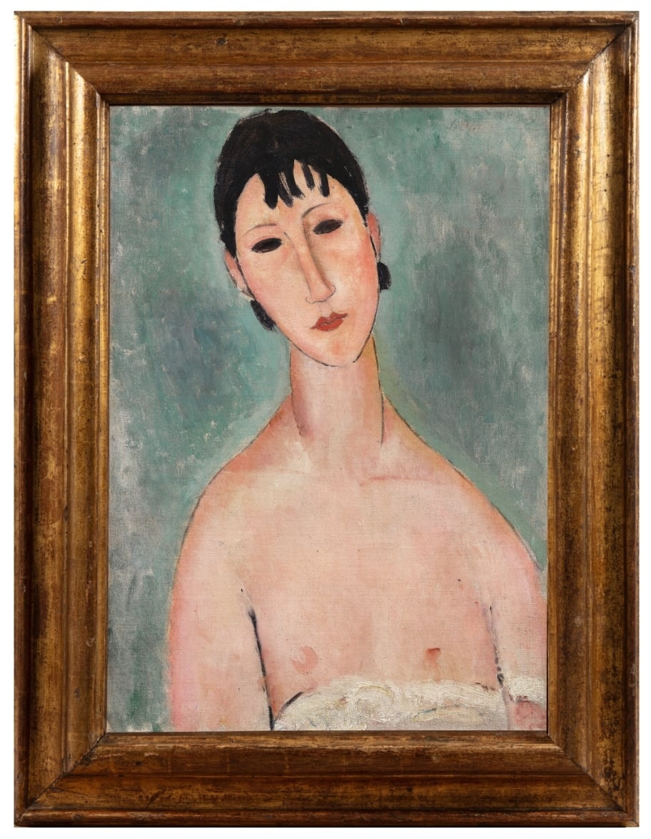 AMEDEO MODIGLIANI – “ELVIRE EN BUSTE” (1918–1919)