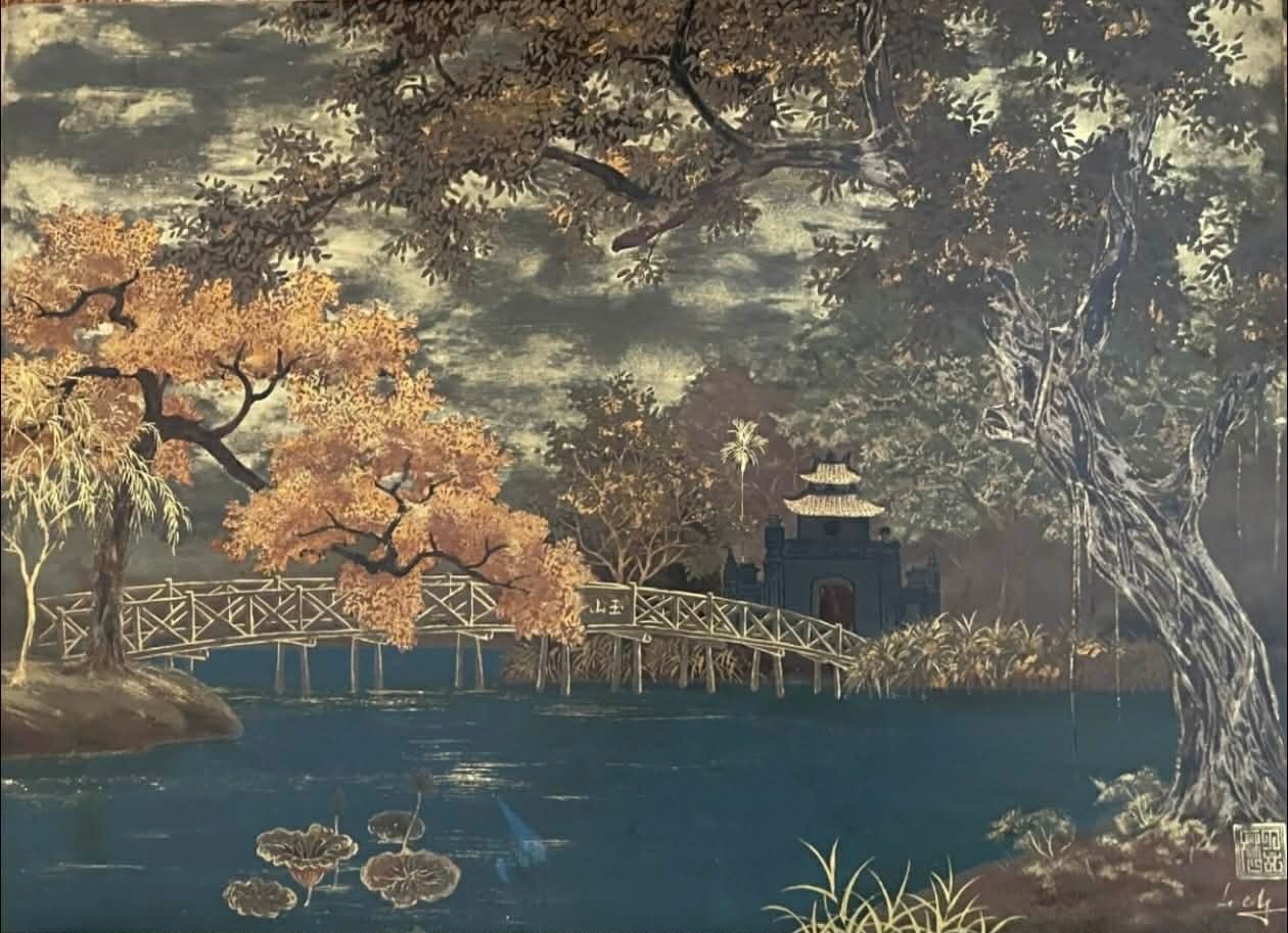 ĐINH VĂN LỊCH (Việt Nam, Thế kỷ XX) Hai tác phẩm sơn mài vừa được đấu giá tại Paris